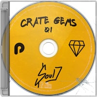 a yellow cd with the words crate gems on it